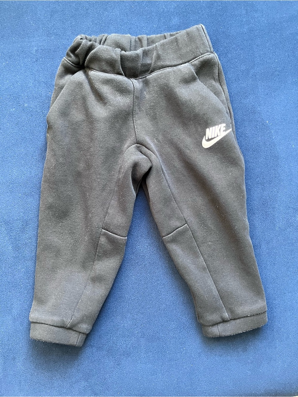 Nike Black Kids Joggers with White Logo